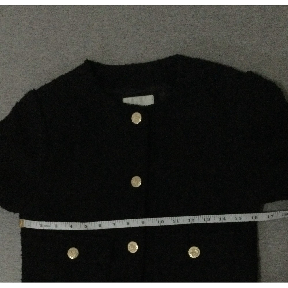 Vintage Abercrombie & Fitch Jacket Womens XS Cropped button down black - Picture 13 of 14